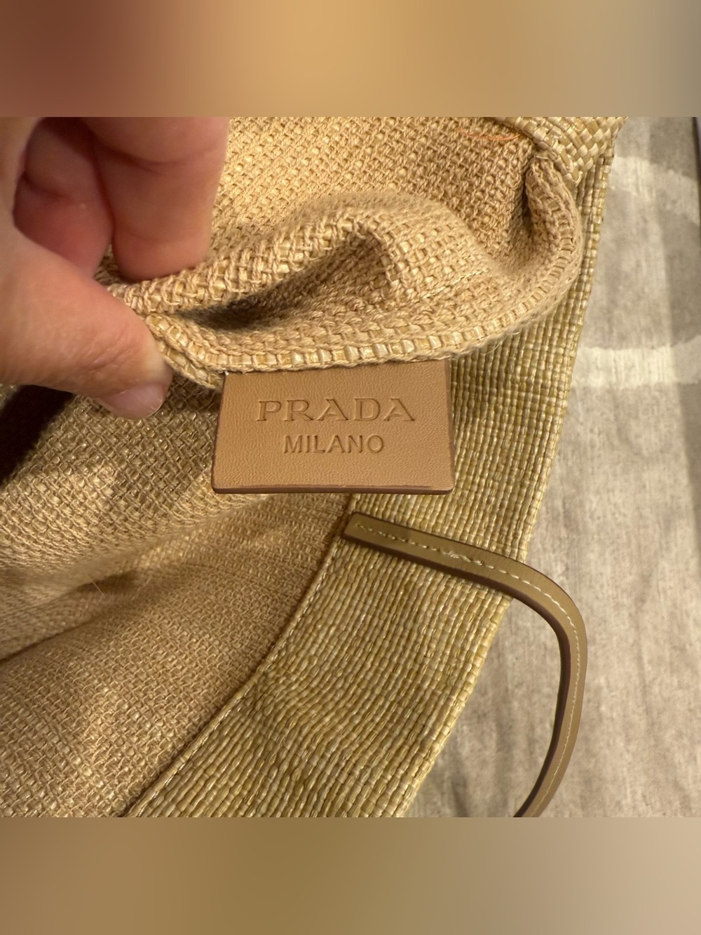 Prada Raffia Tote Bag - Picture 6 of 13